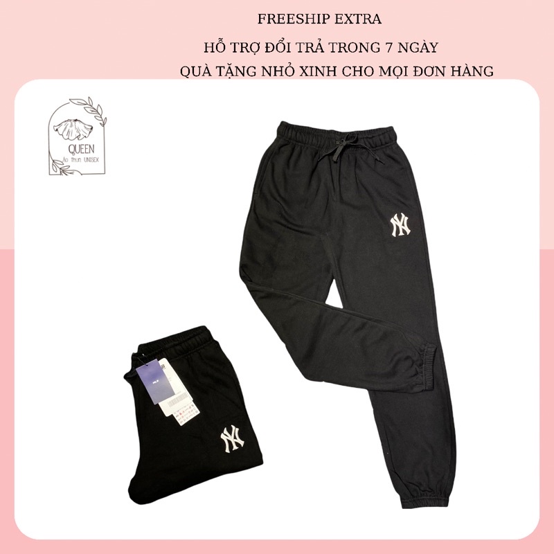 Quần jogger NY, Quần nỉ dài pants MLB Ny basic trơn một màu đơn giản đẹp