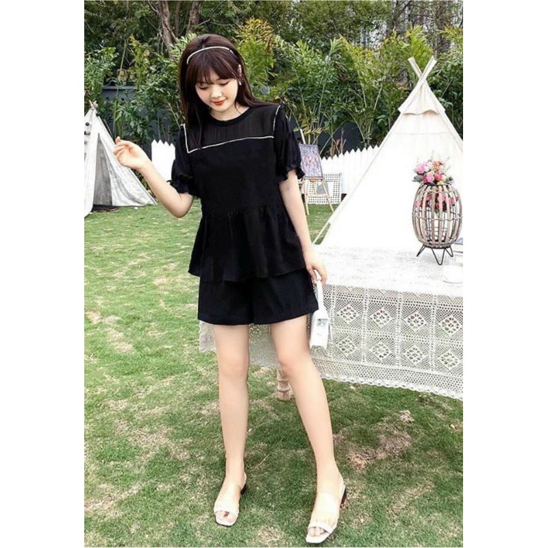 [Ảnh thật] Bigsize SET BABYDOLL QUẦN SHORT DỄ THƯƠNG GIÁ RẺ