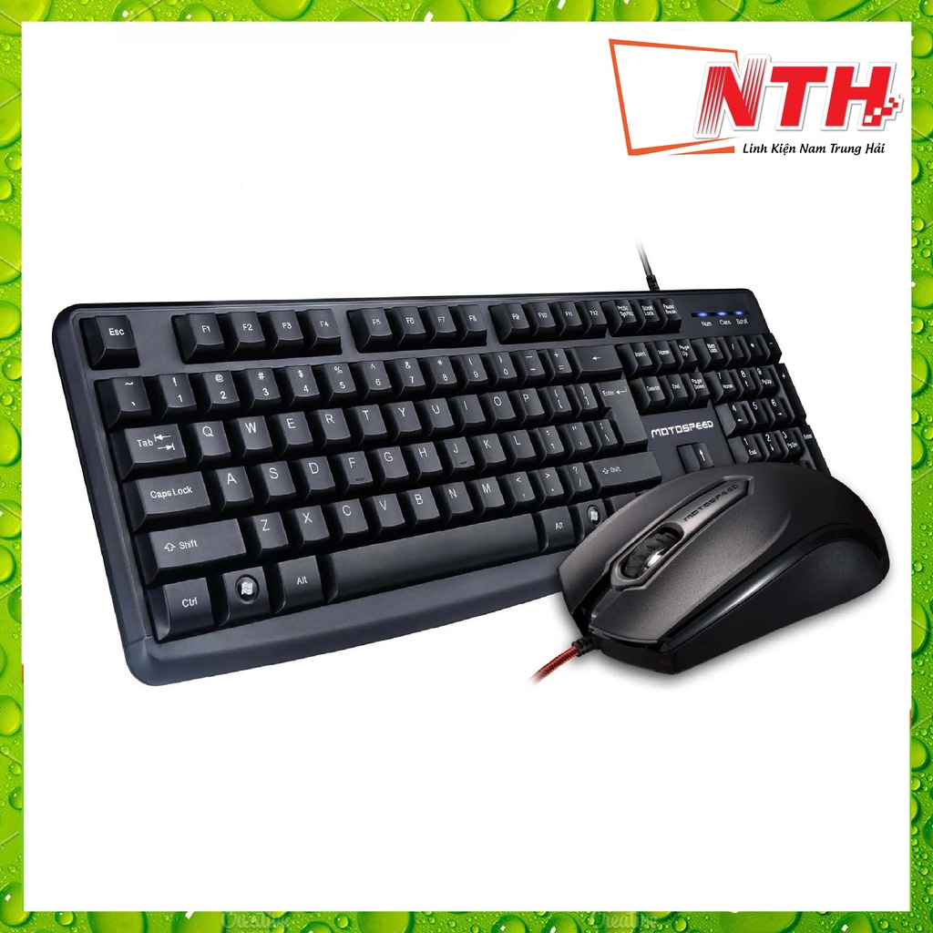 Combo Bàn Phím Chuột Có Dây Motospeed S102