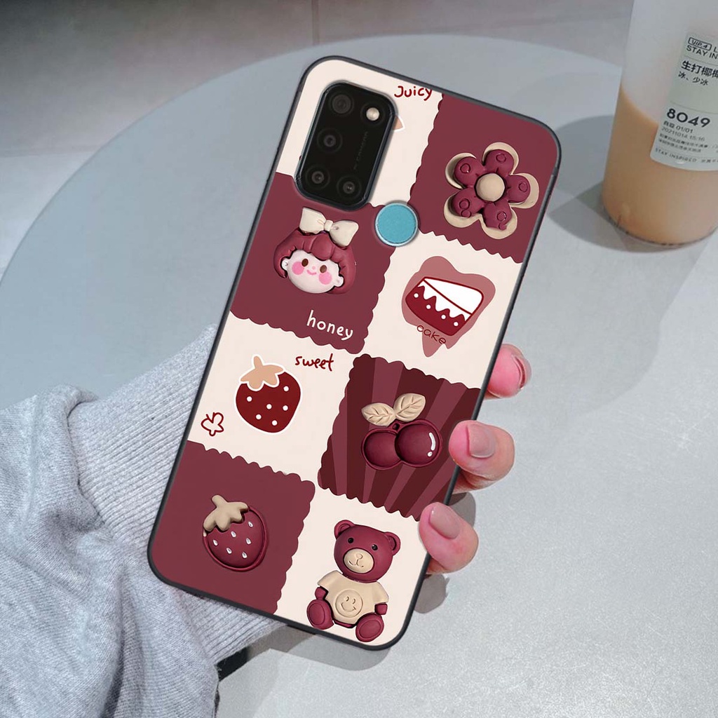 Ốp Realme C17 / 7i in hình trái tim, caro kẹo ngọt đầy cá tính siêu đẹp siêu chất