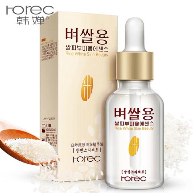 Serum dưỡng trắng da Rice White Skin Beauty Của Rorec Senabeauty