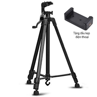 Combo Chân máy ảnh quay phim DSRL Tripod 3366 + Đầu kẹp điện thoại Selfie QUADVIC.COM  N00122