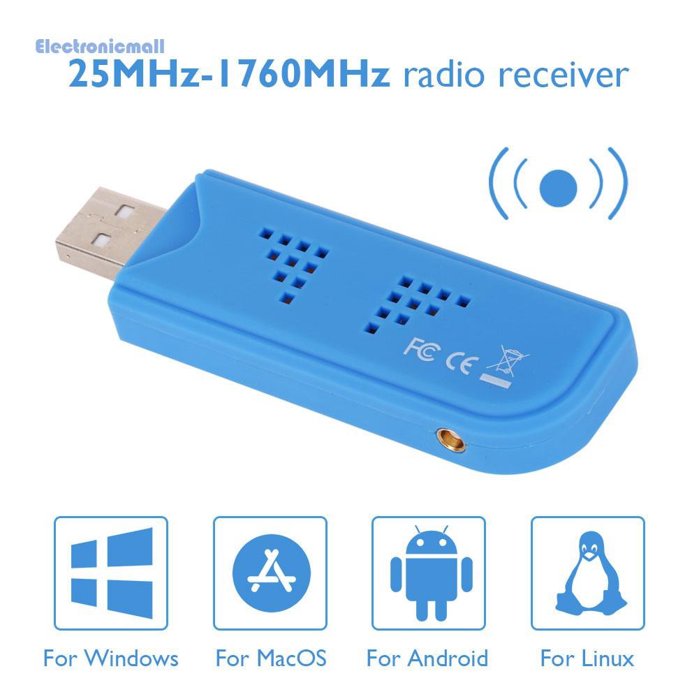 ElectronicMall01 Mini Digital USB 2.0 TV Receiver DAB FM SDR RTL-SDR A300U Portable Tuner Dongle