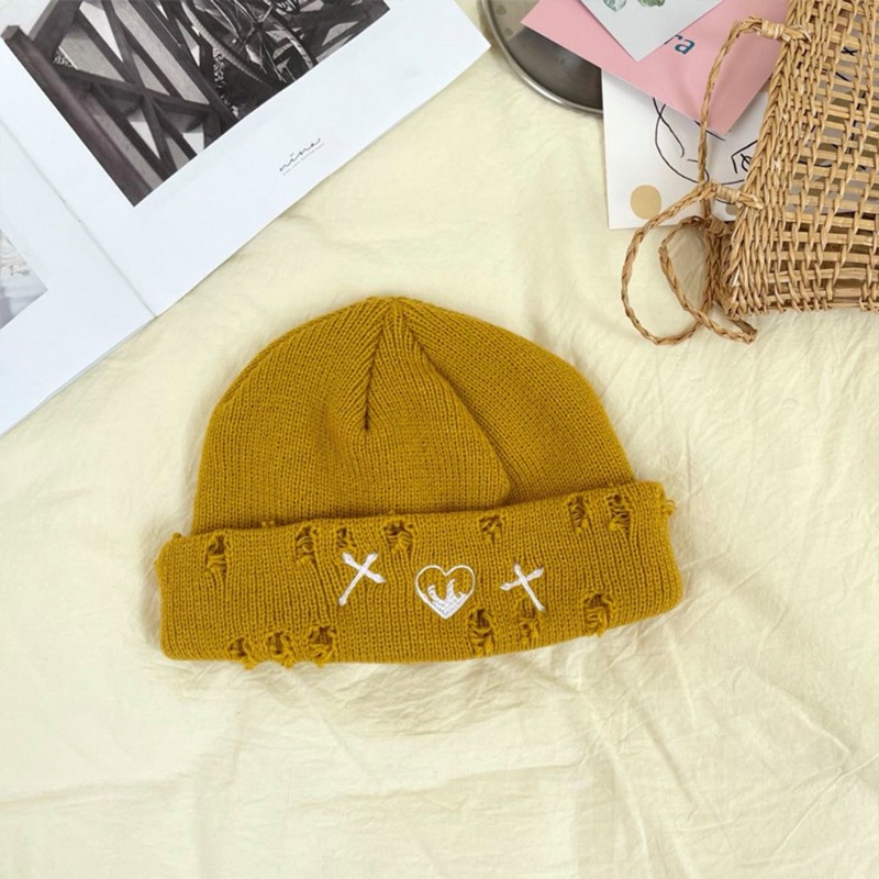 Mũ beanie Dệt Kim Màu Trơn Thời Trang Dành Cho Nam Nữ
