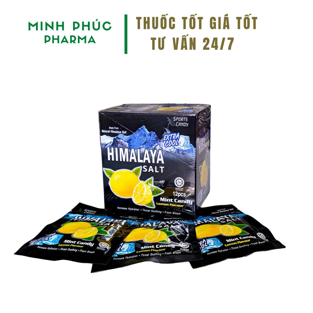 01 gói viên ngậm chanh muối himalaya - Kẹo ngậm chanh muối himalaya giảm ho, đau rát họng hiệu quả tức thì