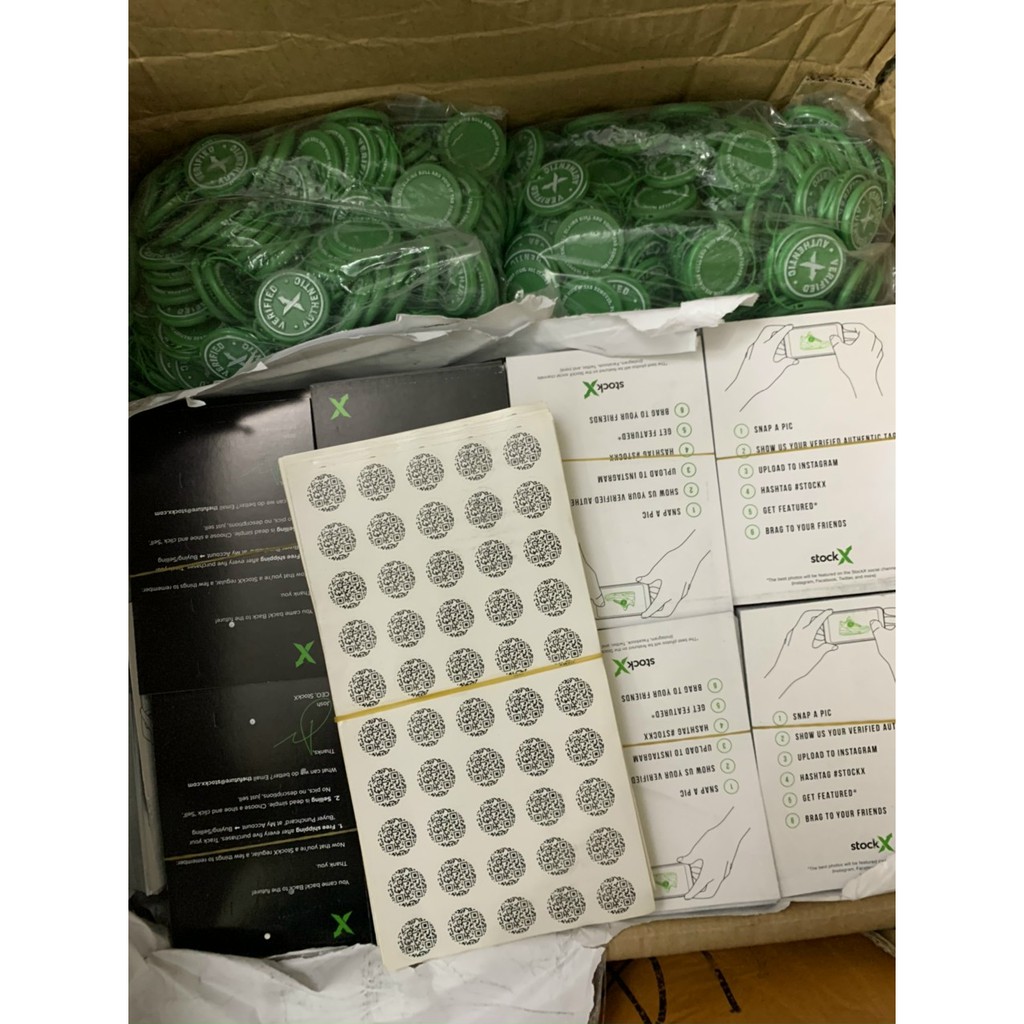 Phụ Kiện StockX [ CỰC PHẨM] Bộ phụ kiện 3 món Tag, Mac, Giấy Scan dành cho Giày Sneaker Siêu chất