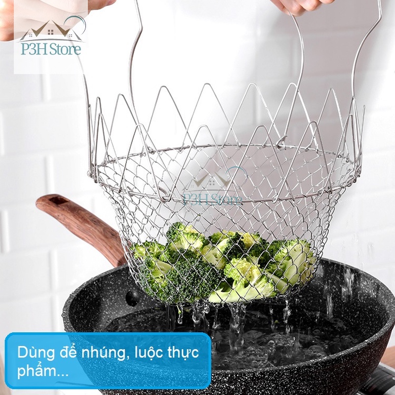 Rổ nhúng Inox đa năng Fasola Chef Basket SH-152