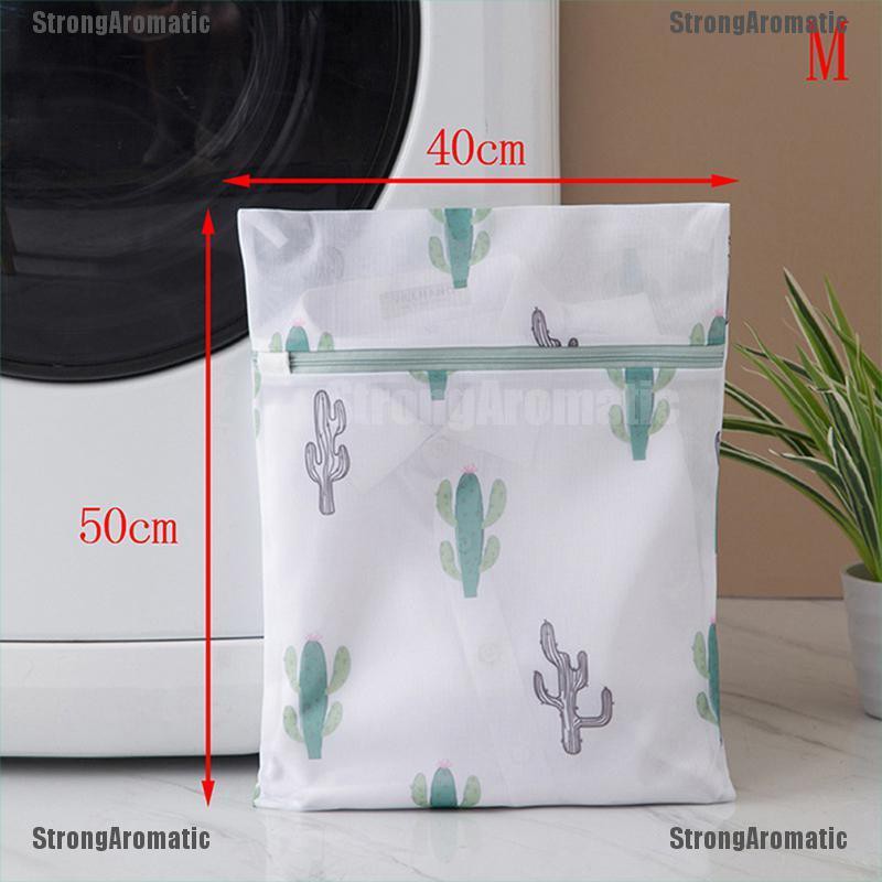 Túi Lưới Giặt Đồ Lót In Hình Xương Rồng Bằng Polyester