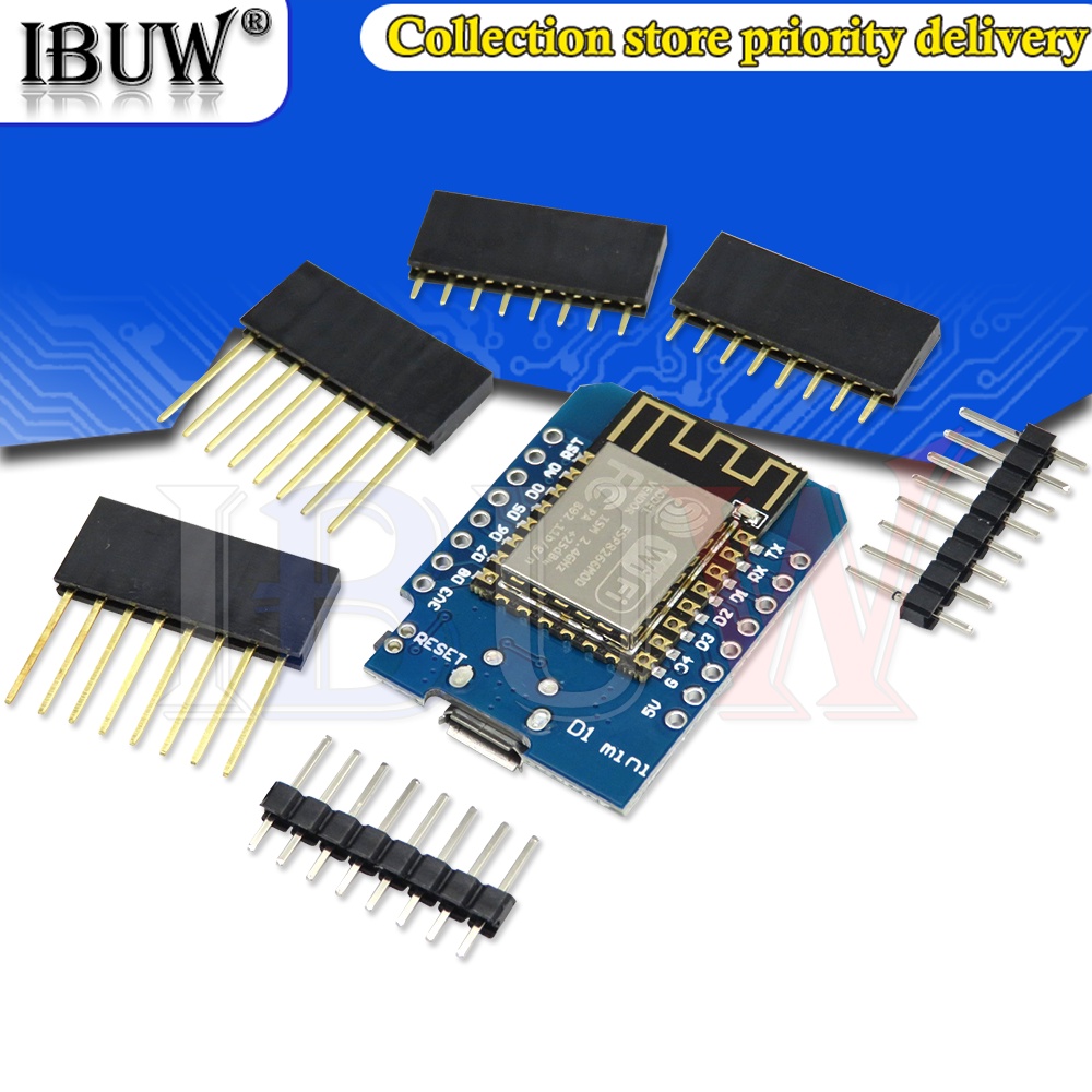1 Bảng Mạch Phát Triển WiFi D1 Mini ESP8266 ESP-12F ESP12 3.3V ESP-8266EX 11 Pin Cho Arduino
