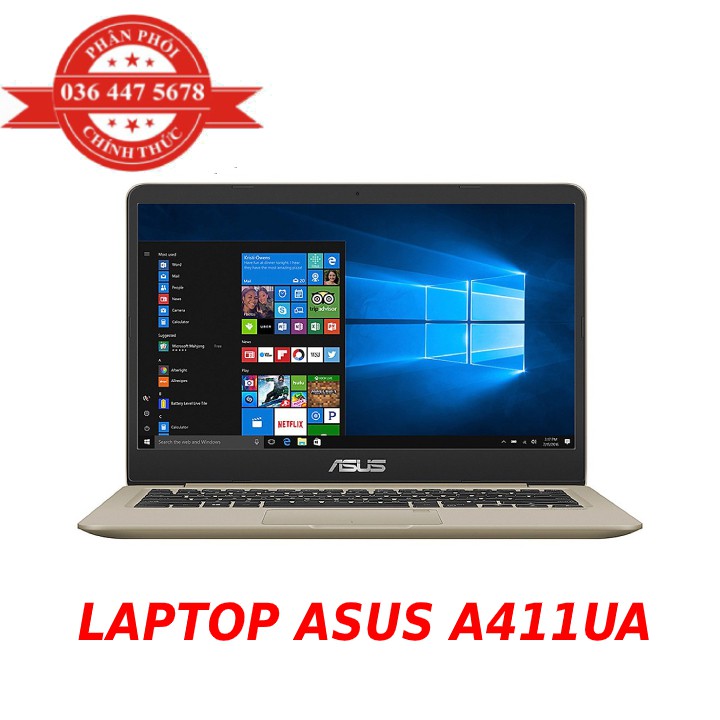Laptop Asus VivoBook A411UA i3 8130U/4GB/1TB/Win10 - Hàng Chính Hãng