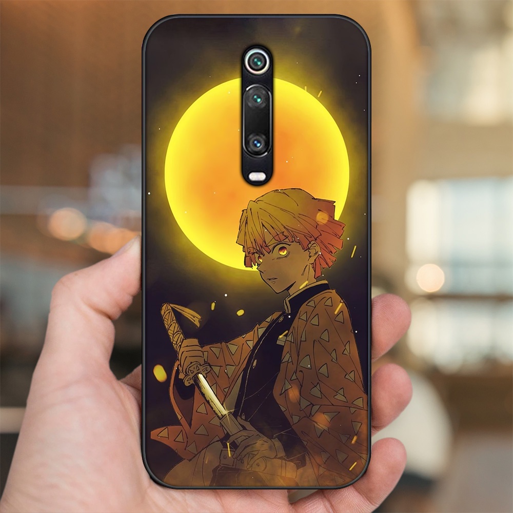 Ốp lưng Xiaomi K20, K20 Pro, Mi 9T viền đen in hình Zenitsu Kimetsu no Yaiba