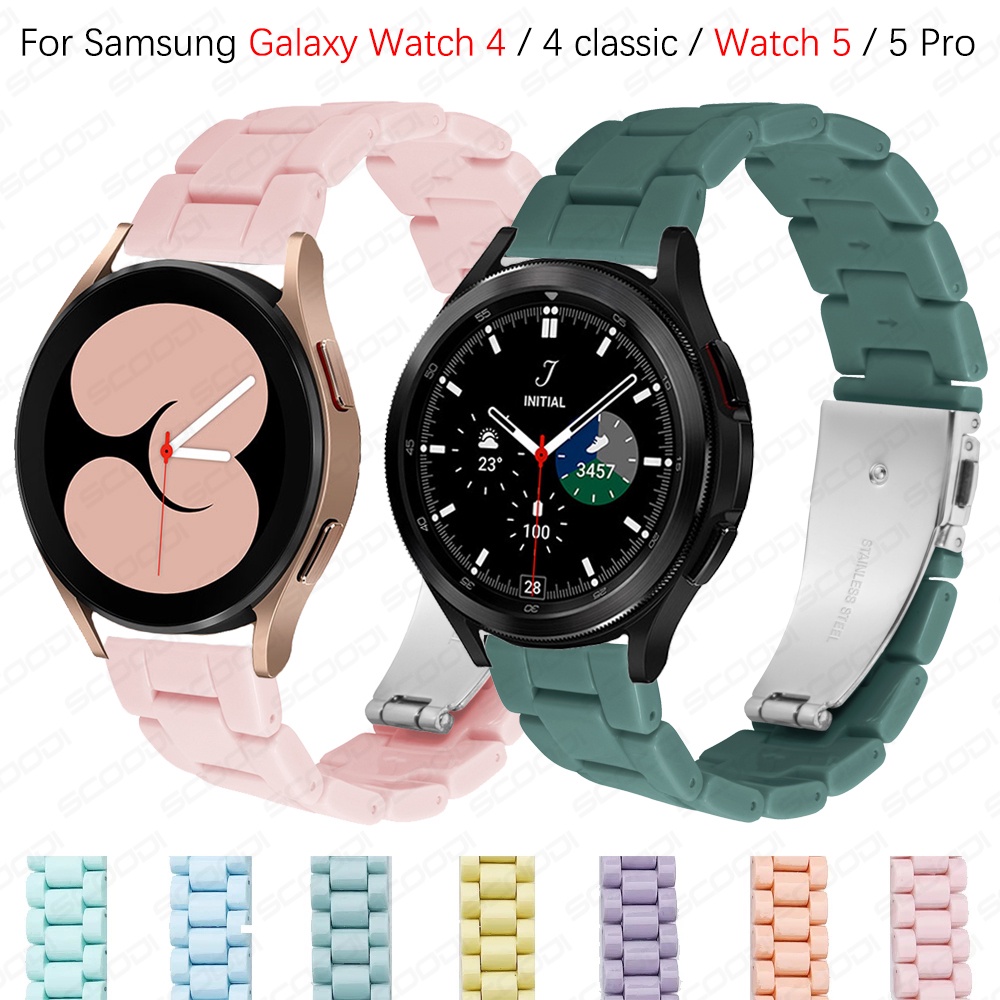 Dây Đeo Thay Thế Bằng Nhựa Màu Sắc Ngọt Ngào Cho Đồng Hồ Thông Minh Samsung Galaxy watch 4 / 4Classic / watch 5 / 5Pro