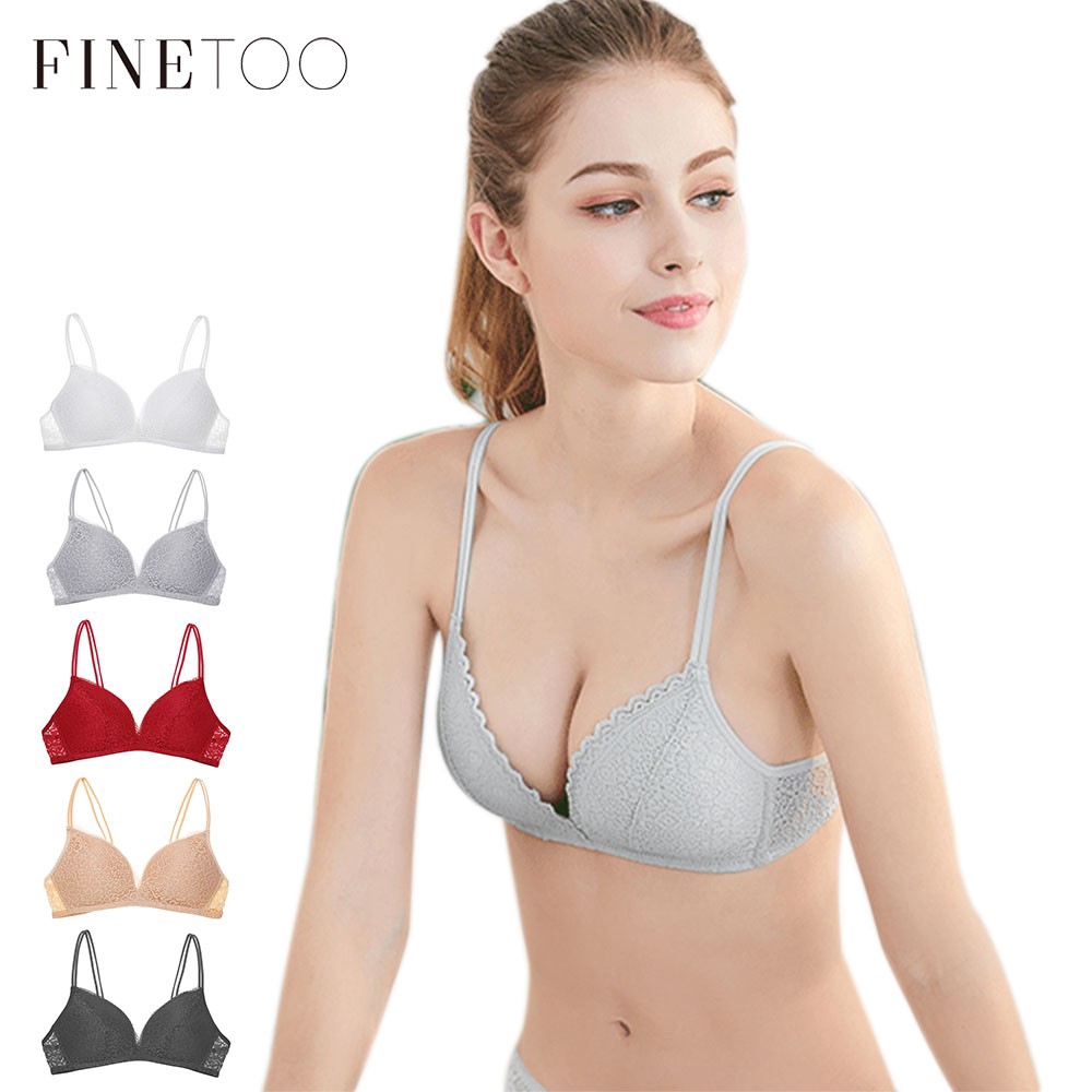 Áo lót FINETOO nâng ngực phối ren quyến rũ dành cho nữ