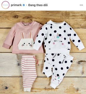 Bộ Nỉ Bé Gái Thỏ Bunny PR