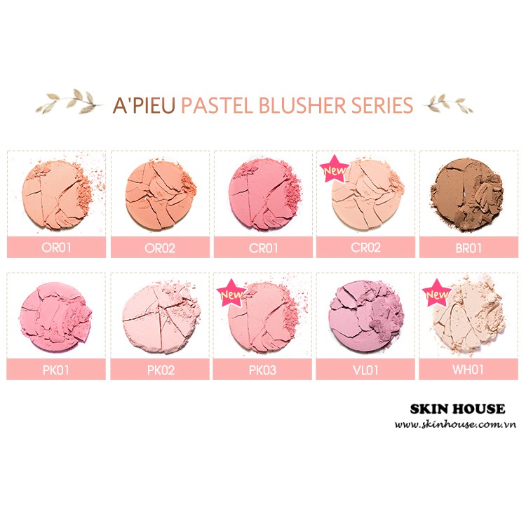 Sẵn - Phấn Má A’pieu Pastel Blusher - Skinhouse 0986136861