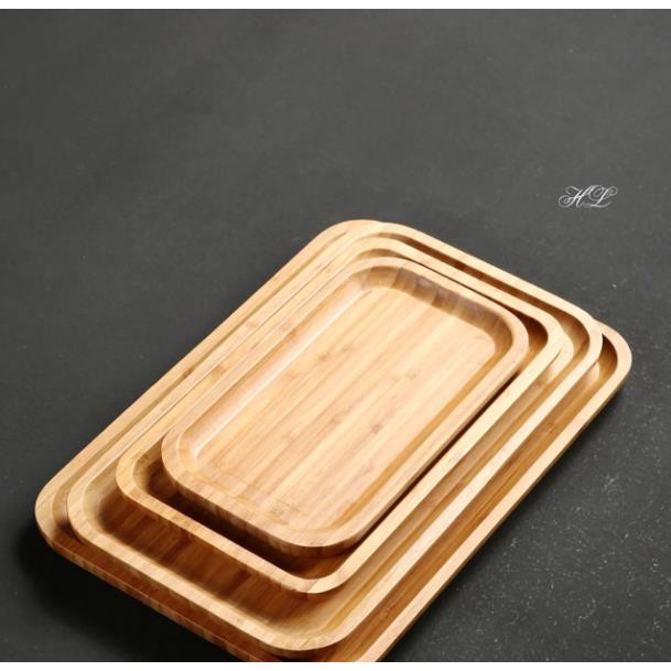 KHAY CHỮ NHẬT GỖ TRE CAO CẤP |ĐĨA GỖ TRE | ĐĨA TRE DECOR | KHAY TRE CHUYÊN DỤNG CHỤP DECOR CAO CẤP