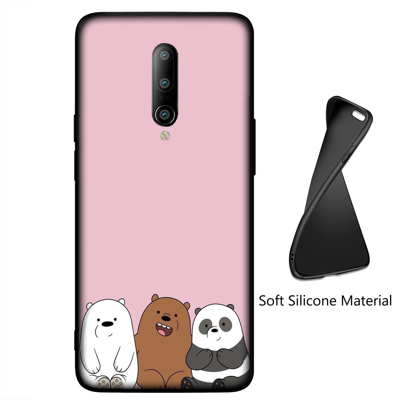 Samsung Galaxy A02S J2 J4 J5 J6 Plus J7 Prime A02 M02 j6+ A42 + Casing Soft Silicone Phone Case H75 We Bare Bears Cover