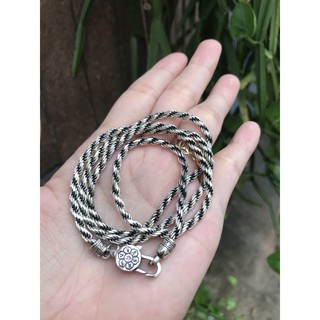 DÂY CHUYỀN KHẮC OM MANI PADME HUM - CHÙY KIM CANG - 60CM - VC113