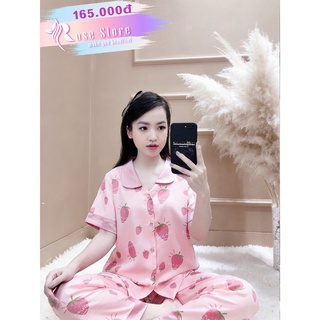 PIJAMA TAY CỘC QUẦN DÀI (Ảnh thật/Sẵn/Video)