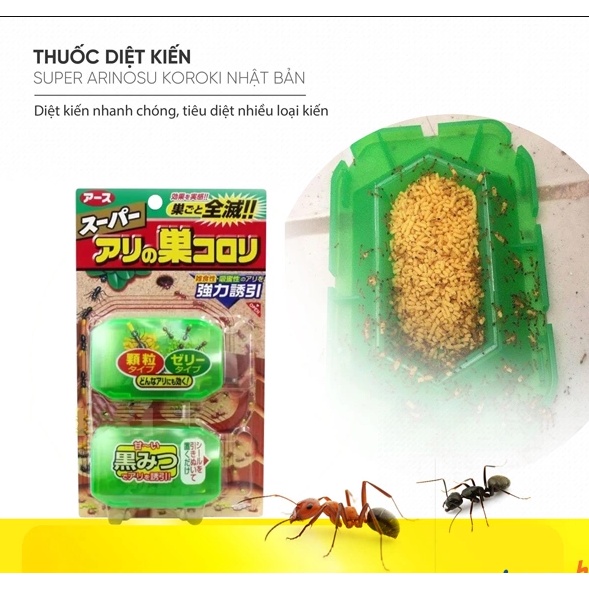 [Chính hãng] Diệt kiến Arinosu Koroki vỉ 2 hộp của Nhật