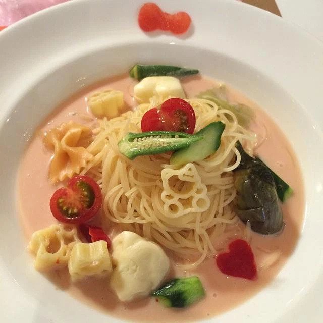 Mì nui dinh dưỡng hình hoa và Hello Kitty Nhật Bản cho bé 150g