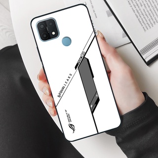 Ốp lưng điện thoại OPPO A15 - Republic of Gamers, chất liệu kính cường lực