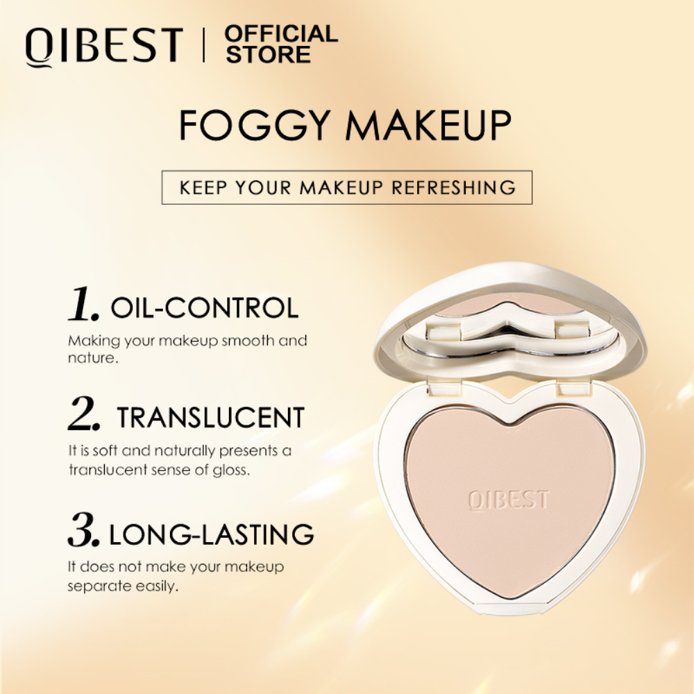 (Hàng Mới Về) Phấn Nền Che Khuyết Điểm Kiểm Soát Dầu Lâu Trôi Làm Sáng Màu Da Qibest | BigBuy360 - bigbuy360.vn