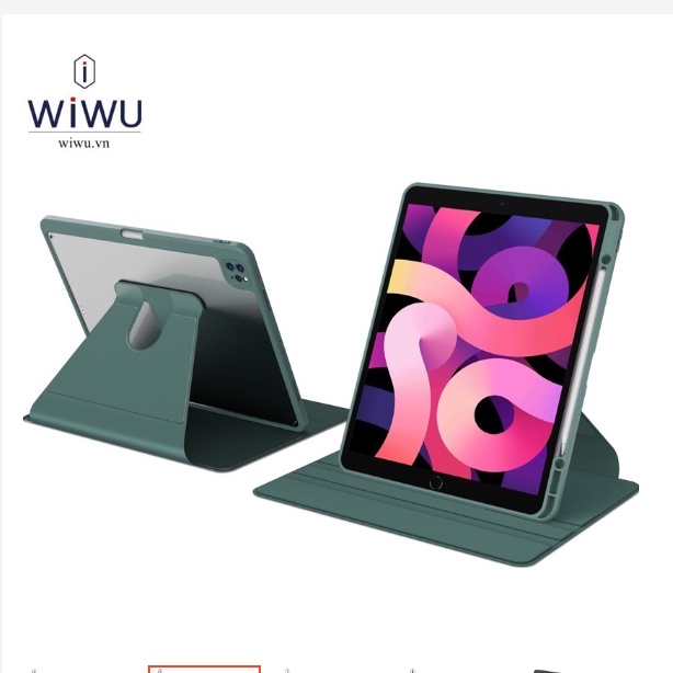 Bao da waltz rotative xoay 360 chính hãng WIWU cho iPad 10.2 inch , Ipad Air 4, Ipad Pro 11/2020/2021 M1