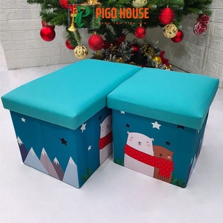 Thùng ghế hộp đựng đồ đa năng kiêm ghế ngồi cho bé gấp gọn tiện lợi PIGO