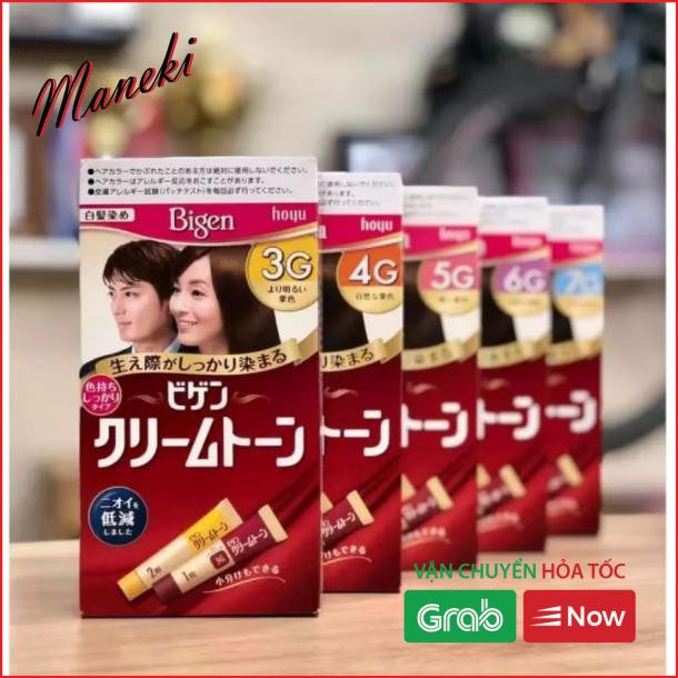 Thuốc nhuộm tóc phủ bạc Bigen thảo dược thiên nhiên hàng Nhật nội địa
