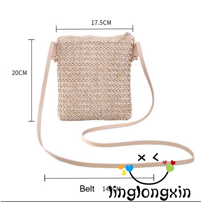 Túi đeo chéo đan lát nhỏ thời trang nữ tính