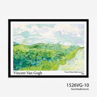 Khung tranh treo tường in vải canvas chủ đề Van Gogh Góc Nhà Decor tặng kèm đinh treo tranh Mã 1526-10