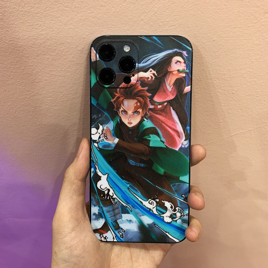 Miếng Dán Skin Điện Thoại Kimetsu no Yaiba Cho Iphone 6/ 7/ 8/ X/ XS/ 11/ 11 Pro Max Và Các Dòng Máy Android