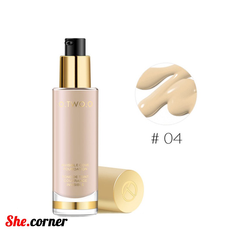 Kem nền O.TWO.O INVISIBLE COVE FOUNDATION 30ml che phủ cao mịn da 9983