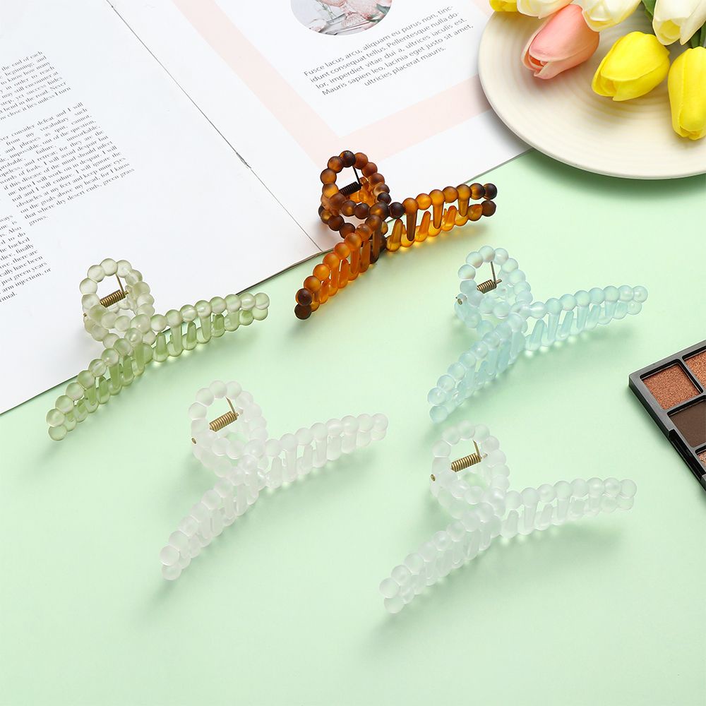 Kẹp tóc càng cua trong suốt thời trang Hàn Quốc thanh lịch