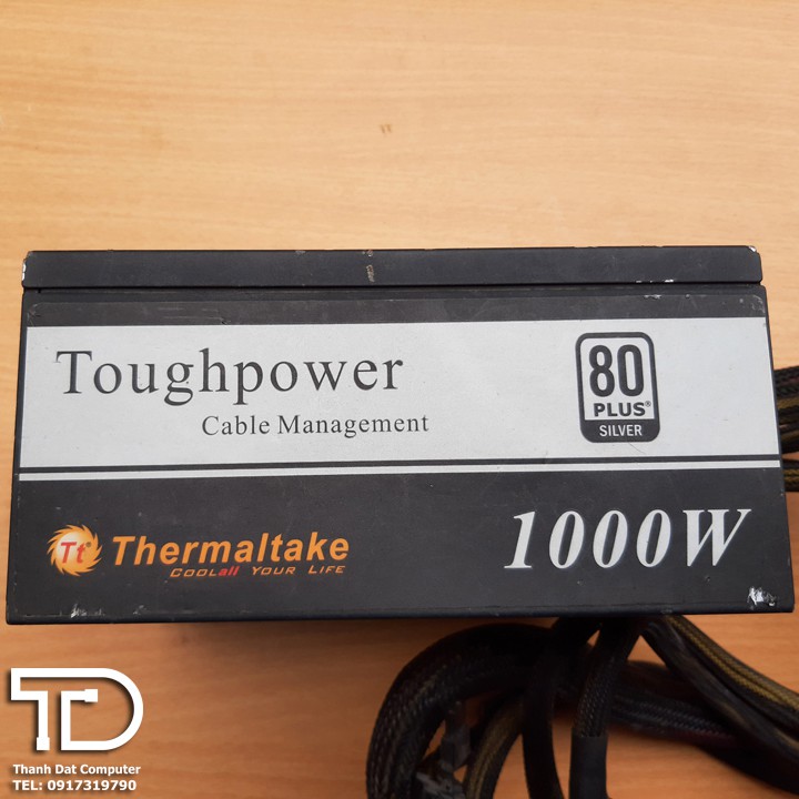 [Mã ELMS05 giảm 5% đơn 300K] Nguồn máy tính Thermaltake ToughPower 1000W chuẩn 80 Plus Silver cũ