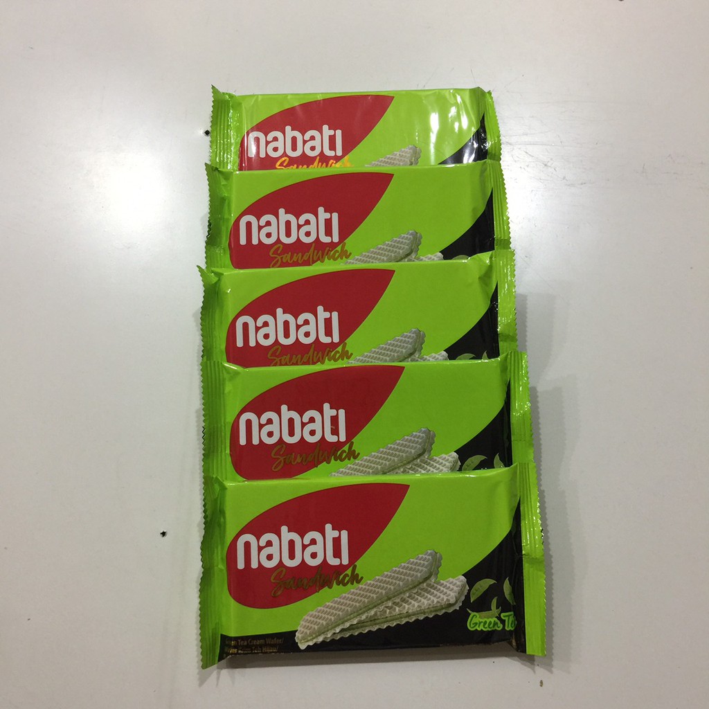Lốc 10 gói Bánh Kem Xốp Nabati ⚡ vị trà xanh ⚡ RẺ Vô ĐỊCH
