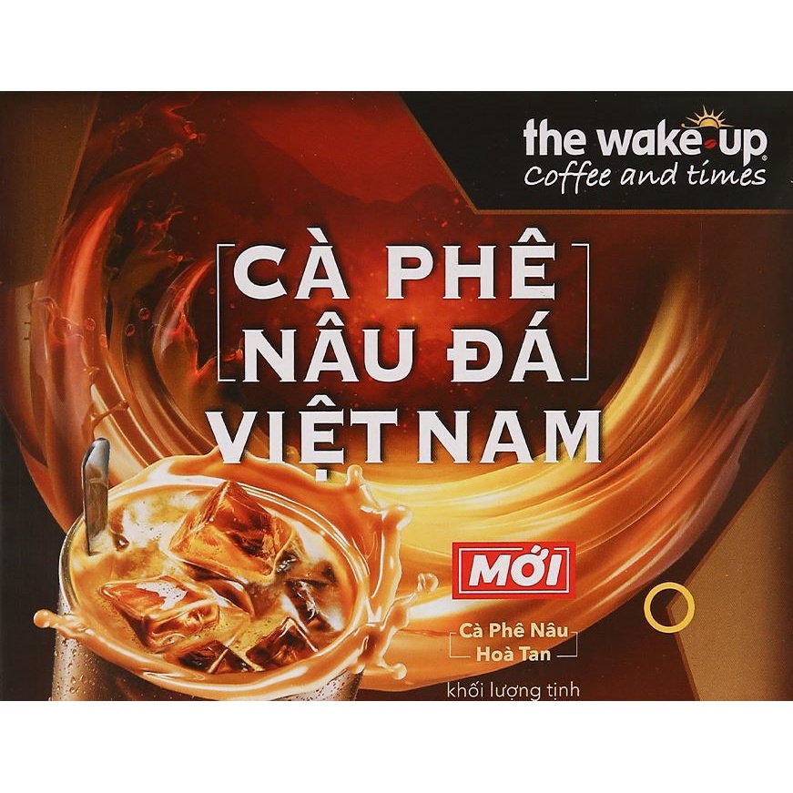 Cafe Wake Up Sữa Đá Đậm Vị Thơm Ngon Vinacafe - Túi 720g (30gói x 24g)