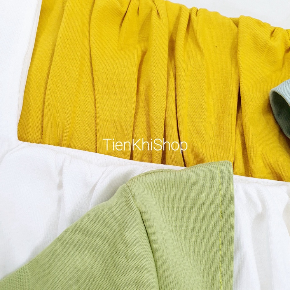 Áo thun croptop tay ngắn nhún ngực BS29