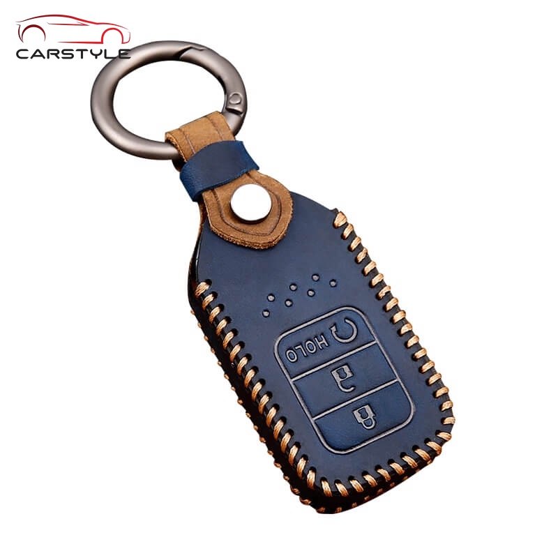 Honda Civic City HRV Jazz Accord CRV CRV BRV Leather Car Key Case Cover (FMW07 Bao da chìa khóa k12 k13 k14
