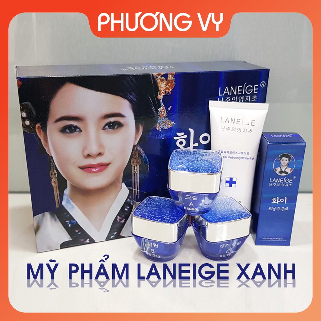 [Chính Hãng] Mỹ phẩm mờ nám Laneige xanh (5in1), Kem laneige trắng da, làm mờ nám cao cấp Hàn Quốc.