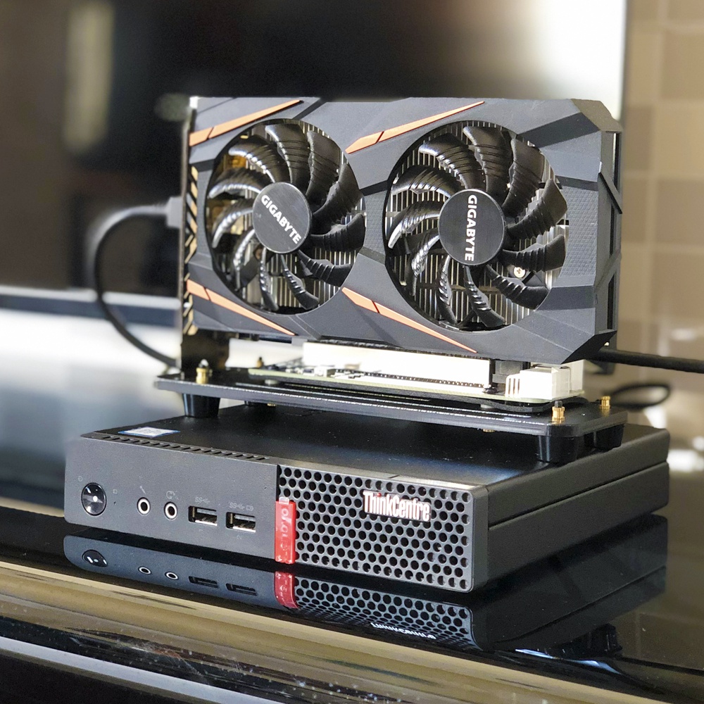 Thiết bị mở rộng card màn hình rời (eGPU) cho máy tính mini HP Lenovo NUC qua giao tiếp nvme