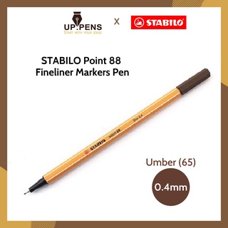 Bút line Stabilo Point 88 Fineliner Markers Pen - Màu nâu (Umber)