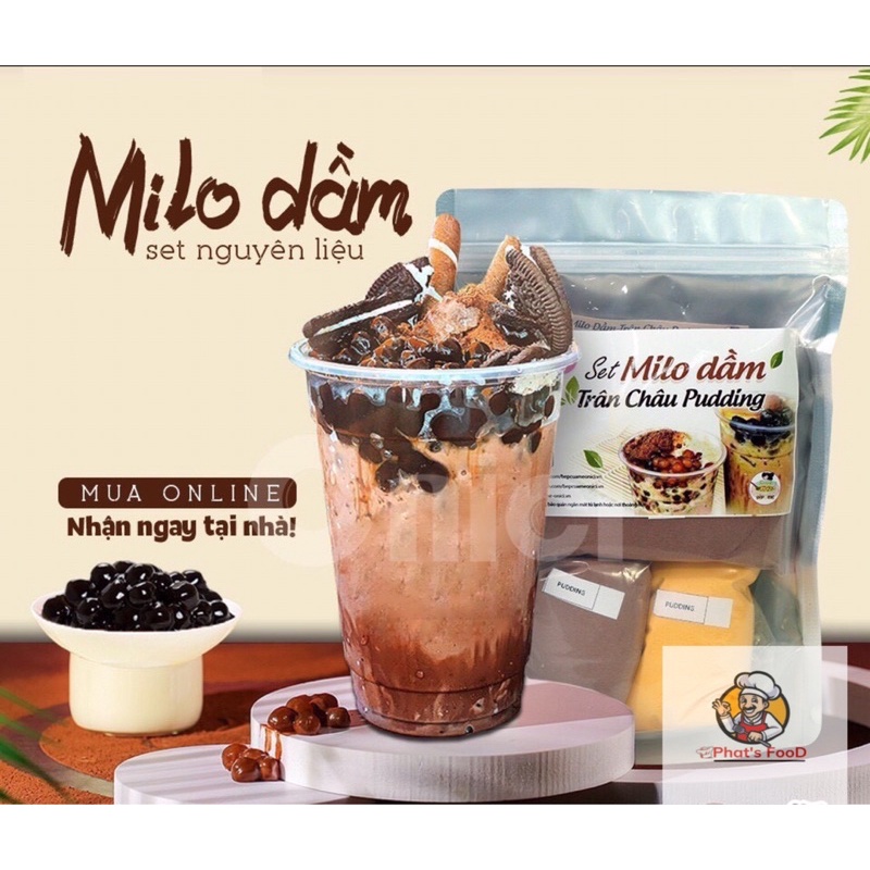 [RẺ VÔ ĐỊCH]SET MILO DẰM FULL TOPPING