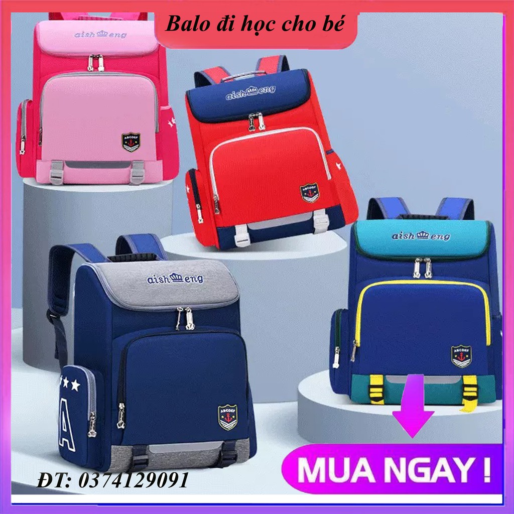 Cặp Balo Đi Học Chống Gù Lưng Cho Trẻ Em Cấp 1, 2 Mẫu Mới 2021