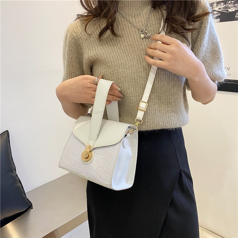 Túi Đeo Vai Hình Vuông Cỡ Nhỏ Phong Cách retro Thời Trang Mùa Xuân 2022 Cho Nữ