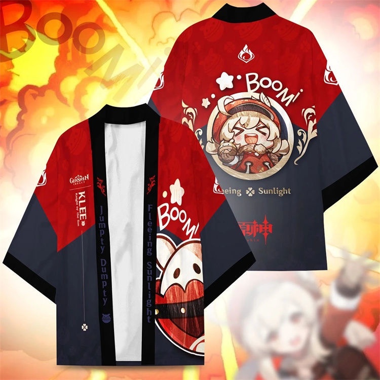 Genshin impact áo cosplay Zhongli Klee Hutao hai chiều phim hoạt hình choàng bộ đồ ngủ kimono nam và nữ MBRP