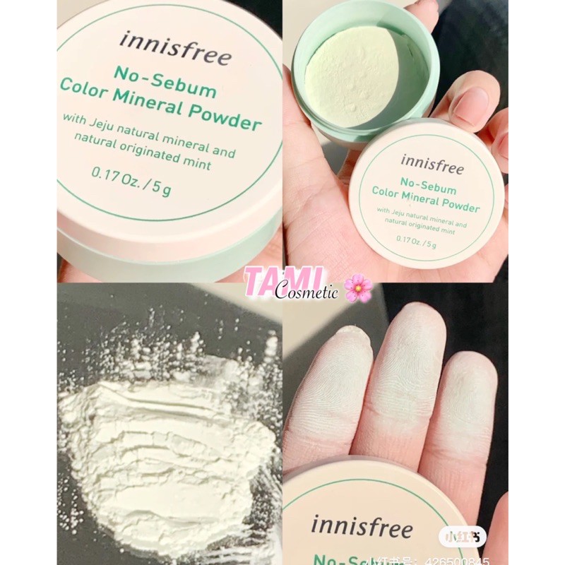 PHẤN PHỦ INNISFREE NO-SEBUM MINERAL COLOR POWDER