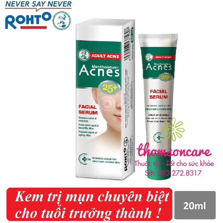 Kem ngừa mụn Acnes 25+ cho độ tuổi trưởng thành từ 25 - tuýp 20ml giảm mụn trứng cá đầu đen, mụn cám cho nam, nữ