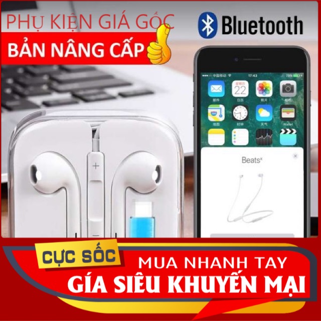 Tai Nghe Tự Động Kết Nối Bluetooth Cho ip 7,7 Plus,8,8 Plus,X,Xs,Xr,Xs Max,11,11 Pro,11 Pro Max